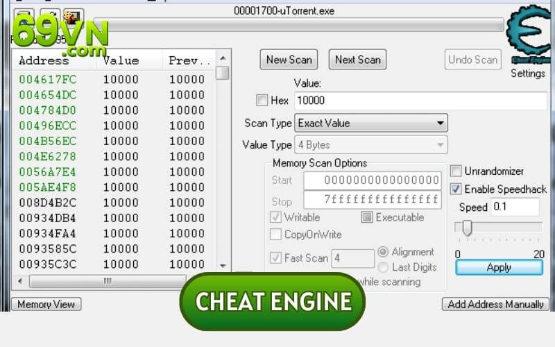 Cheat Engine hoạt động dựa trên một nguyên tắc thống kê và dự đoán